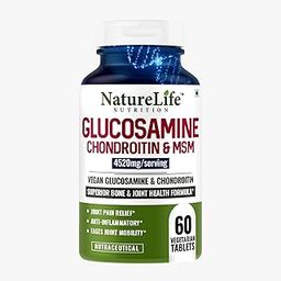 Naturelife Glucosamine Chondroitin MSM with Boswellia | Cartilage & Joint Support Supplement | Glucosamine for Joint Relieves Pain and Stiffness - 60 Vegetarian Tablet-9