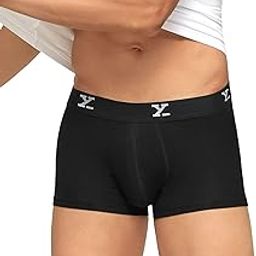 Men's Ace Micromodal Regular Fit Solid Antimicrobial Trunks with No Marks Waistband-image-103