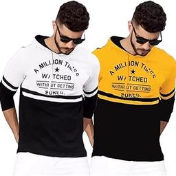 Hooded Neck Cotton Tshirt Combo-image-37