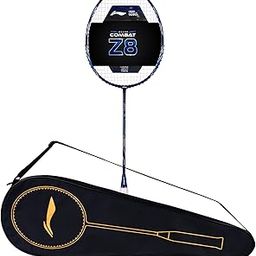 Li-Ning Combat Z8 Carbon Fibre Strung Badmiton Racket with Free Full Cover (Navy/Silver, 80 Grams)-picture-11