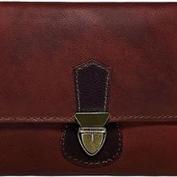 Top Grain Genuine Leather Wallet for Women, Slim Trifold RFID Blocking Ladies Purse with Push Lock-image-2