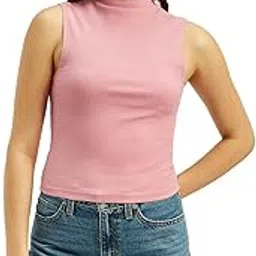 levi's Women's Cotton Skinny Fit Textured Light Collar Neck Top-picture-2