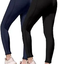 poojaran saree Women's Track Pant Combo | Yoga Pant for Fitness Wear |Activewear Leggings Combo for Women & Girls Pack of 2-picture-18