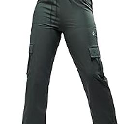 Women's Solid Straight Fit Parachute Cargo Pants with TS-Flexi, Quick Dry for Gym, Sports and Regular Use-12