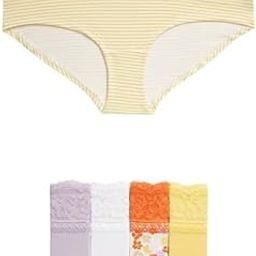 Womens Cotton Blend Printed Low Rise Bikini Knicker (Pack of 5)-picture-13
