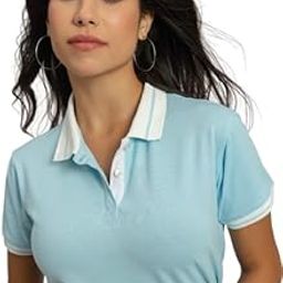 Pure Cotton Solid Sky Blue Polo T-Shirt-image-60