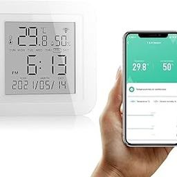 Smart WiFi Temperature & Humidity Monitor – Tuya Wireless Sensor with APP Alerts & LCD Display-49