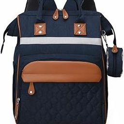 Winnies Diaper Bag For New Born Baby Maternity Bags For Mother With Multi Compartments & Insulated Bottle Pockets (Navy Blue)-image-21