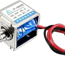 xcluma JF-0826B DC 6V 20N 10mm Strole Push-Pull Type DC Solenoid Electromagnet Linear Motion-1