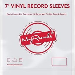 sdroceRyaM 50pcs 7 inch Vinyl Record Outer Sleeves Clear Plastic Vinyl Record Sleeves Storage Protector for 45 RPM EP Album Covers-image-43