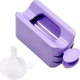 HEAVENGLOW Nail Powders Recycling Box Double Layer Accs Nail Powders Container for Home Purple-image-18