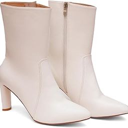 Block Heels Calf Length Boots for Women-image-81