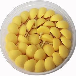Om Phool Batti Small Cow Ghee Diya for Puja, 300 Pcs, Wax Free & Vegan Ghee Batti/Wicks/Jyot for Puja Aarti, (Pack of 1, Yellow, 300 Pcs)-image-54