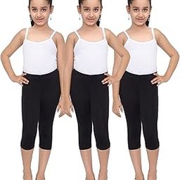 Premium Girls Capri Leggings Pack of 3 - Versatile Colors and Sizes for All Ages-image-19