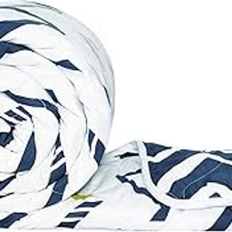Divine Casa Microfiber All Weather 120 GSM Reversible Single Bed Size Comforter/Blanket for Winter/Quilt (230 X 140 cm, Dark Blue and Grey)-19