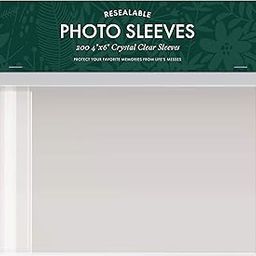 Jot & Mark 4x6 Photo Sleeves (200 Count) - Crystal Clear Archival Plastic Sleeves with Self Adhesive Resealable Flap - Picture Protector-image-9