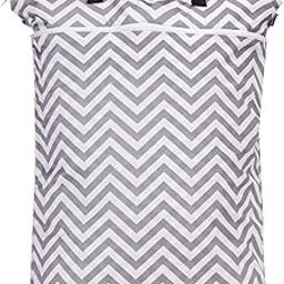 Wet Dry Bag, Travel Tote Organizer (24.7 x 18 inches) with Two Compartments for Cloth Diaper, Laundry, Swimsuits and More, Easy to Hang Everywhere-image-24