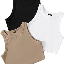 Top for Women | Lycra Crop Tops | Black White Beige Grey | Short | Western | Pack of 3 Combo-image-25