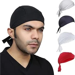 BISMAADH Sweat Wicking Beanie Cap Helmet Liner Skull Cap Breathable Cycling Head Wrap for Women Men Outdoor Activities-picture-14
