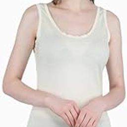 Monte Carlo Ladies Pure Wool Thermal Sleeveless (TOP) (Off White)-image-78