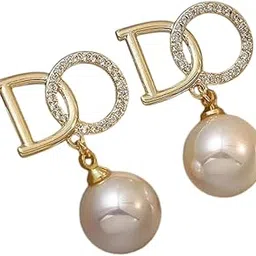lady raiment New Korean Designer Earrings Crystal Alloy Stud Earring ()-picture-6