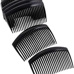 Trendsetter Pack of 2 Plain side 23 Teeth Comb hair clip/hair slide/Small French Side Comb For Hair for daily use(Black)-46
