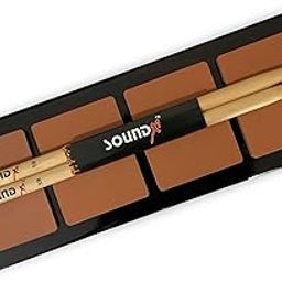 Rhythm Pro Practice Pad 4 – For Octapad & Drum Practice With Drumstick Pair The perfect tool for drummers and percussionists,Super Bounce Silicone Rubber,Made In India,Multicolour. (TAN BROWN)-image-41