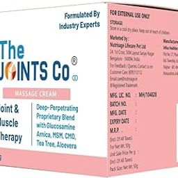 The Joints Co Daily Massage Cream for Joints Pain with Glucosamine,MSM,Boswellia All Natural-50 gm (Pack of 2)-image-24