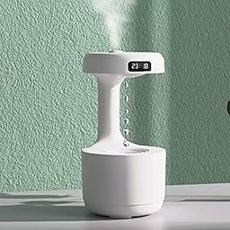 800Ml Anti-Gravity Water Droplet Humidifier With 2 Modes, Auto-Shut Off Mist Humidifier Night Light Quiet Essential Oil Diffuser Cool Mist Air Humidifier For Home&Office Plastic-picture-17