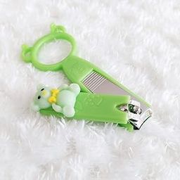 KIDS BASIC Baby Nail Clipper with Bear Design, Safe Stainless Steel Blades With Ring-image-8