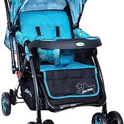 1st Step Grande Baby Stroller with 5 Point Safety Harness and Reversible Handlebar (Mint Green)-19