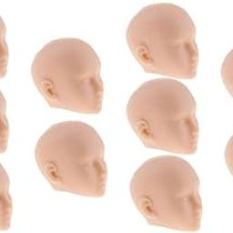 bnf® 10Pieces 1:6 Action Doll Head Reference Sculpting Makeup Practice | Action s-image-11