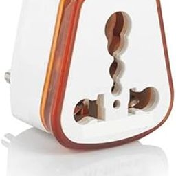 HI-PLASST (Pack of 5) 6 amp to 16 amp Converter Plug for Big Size 16 Ampere Plug Top with Universal Sockets for International Pins (Orange)-43