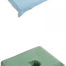 bnf® 2X Cotton Spa Half Massage Table Cover Cosmetic Beauty Bed Face Hole Towel | Massage | Linens & Covers-image-55