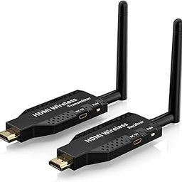 HDMI Wireless Plug and Play 100 m Long Range Transmitter and Receiver 4K, 1080P Wireless HDMI Extender Adapter for Streaming Video/Audio from Laptop/PC to TV/Projector/Monitor-0