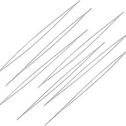 Beadsnfashion 4 Pcs Stainless Steel Big Eye Beading Needles (4.5 Inches)-image-23