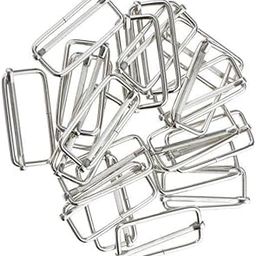 FABLOFT® 3x20 Pieces Metal Adjustable Buckle Connector for Bag Strap 38x16x2.8mm Silver-image-1