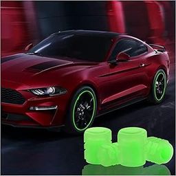 ATETO Car Tyre Valve Cap Car/Bike Wheel Air Valve Cap Radium Tyre Air Caps Cover Glow Radium Light Resistant Tire Pressure Caps Universal for Car Truck Motorcycles Bike (Pack of 4pcs) Multicolor-picture-15