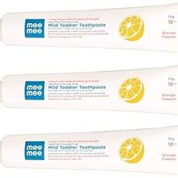 Mee Mee Fluoride Free Orange Flavor Toothpaste, 70g (Pack of 3)-image-20