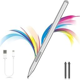 Stylus Pen for Microsoft Surface Pro11/10/9/8/X/7+/6/5/4/3, Surface Go 4/3/2/1, Surface Laptop1-6/Studio/Book 3/2/1 with Eraser Side Button,Palm Rejection,Tilt Function,1024 Pressure-7
