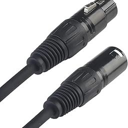 Souvenir 3 Mtr Xlr Cable Male to Female, XLR Microphone Cable Wire Extension Connectors, Light DMX Terminator 3 Pin Connector for Stage Lights DMX Signal Connection Cables (Pack of 1)-picture-11