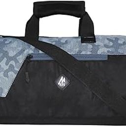 Mike dual tone gym bag (Camo Black) 30 liters Gym Bag Body Building Polyester Duffle Gym Bag and Sports Bag for Men and Women for Fitness-image-39