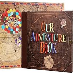 ISOTOPE Photo Album, Our Adventure Book Scrapbook, Embossed Words Hard Cover Movie Up Travel Scrapbook for Anniversary, Wedding, Travelling, Baby Shower, etc-picture-19