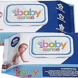 BABY SENSE™ 80N Usable Premium Baby Wipes with Almond Oil (80 Wipes per Pack) (PACK OF 2)-image-43