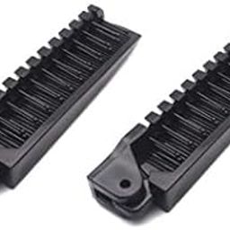 Mincer Anti-Static Massage Fold-able Pocket Hair Comb Brush Double Headed Travel Folding Hair Brush for Girl's and Women's (Black Comb 2)-picture-24