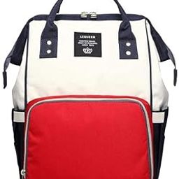 Duggu Kids Multifunctional Diaper Bag Backpack – Stylish Maternity Baby Care Travel Bag with Large Capacity & Insulated Pockets (Red & White)-image-59