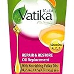 Vatika Naturals Repair & Restore Oil Replacement Hair Cream - 200ml | Non-Sticky & Non-Greasy Leave-In Conditioner | For Damaged Hair, Split ends | Egg, Honey & Vitamins A,E,F-image-27