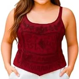 ukal Women's Classic Tank Top, Cotton, Sleeveless Casual Summer Top with Scoop Neck-picture-1