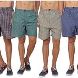 | Men’s Regular Fit 100% Cotton Casual Lounge Shorts | Dual Pocket Sleep Shorts Pack of 6 (Multicolour) (XL)-image-12