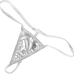 snappsy Women V-String Briefs Panties Thongs Lingerie Underwear Silver-picture-2